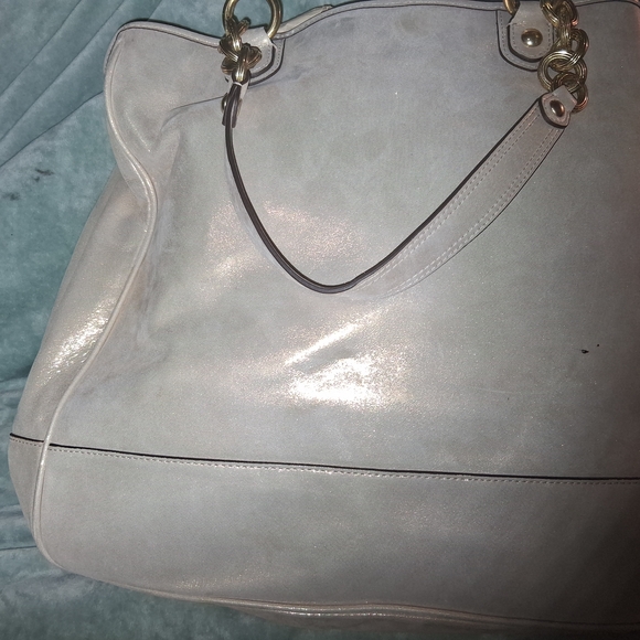 Coach Shimmering Cream Shoulder Bag - Picture 7 of 12